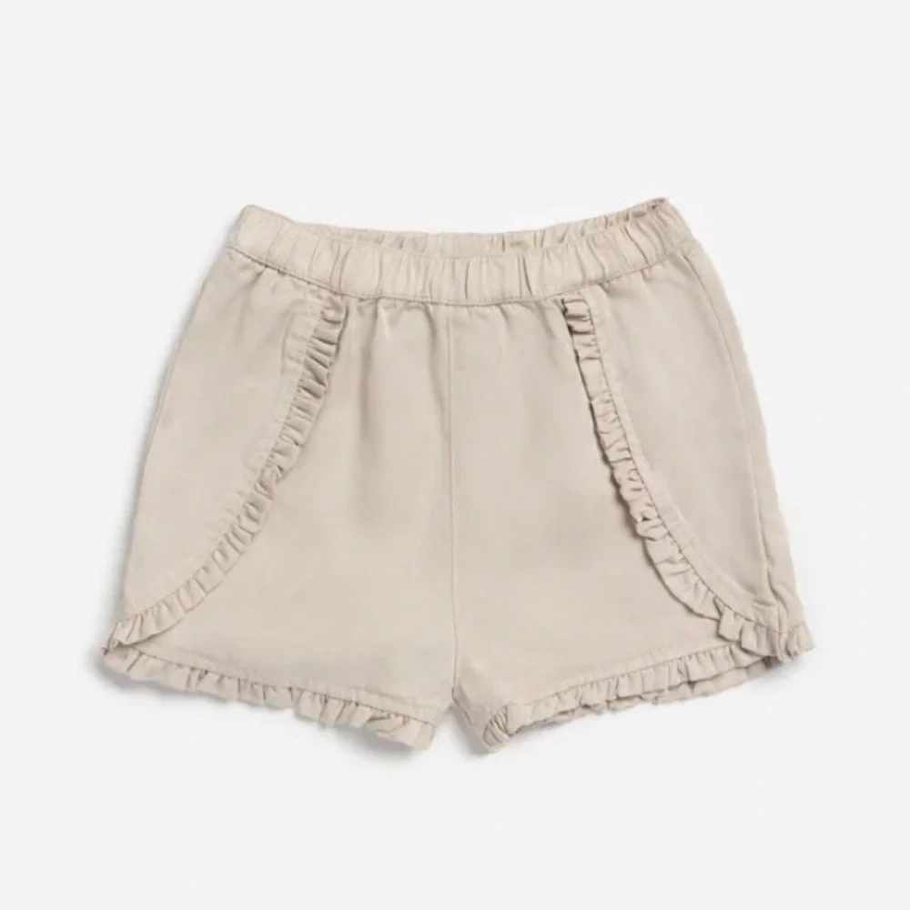 MILES THE LABEL TODDLER GIRL PAPERBAG WAIST SHORTS & WOVEN LYOCELL SHORTS